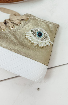 Gold GLOW sneakers