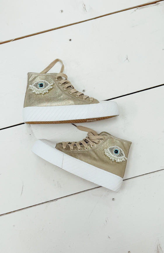 Gold GLOW sneakers