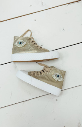 Gold GLOW sneakers