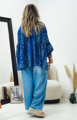 Blouse PRISCILLIA bleue