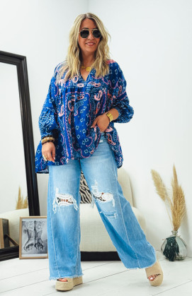 Blue PRISCILLIA blouse