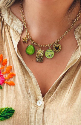 Light green ADRIANO necklace