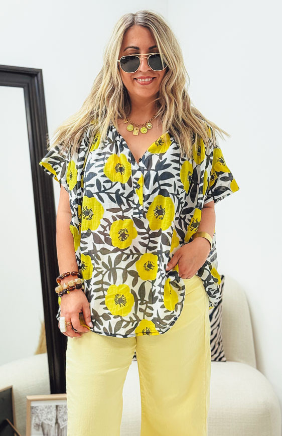 SUZANA short-sleeved blouse