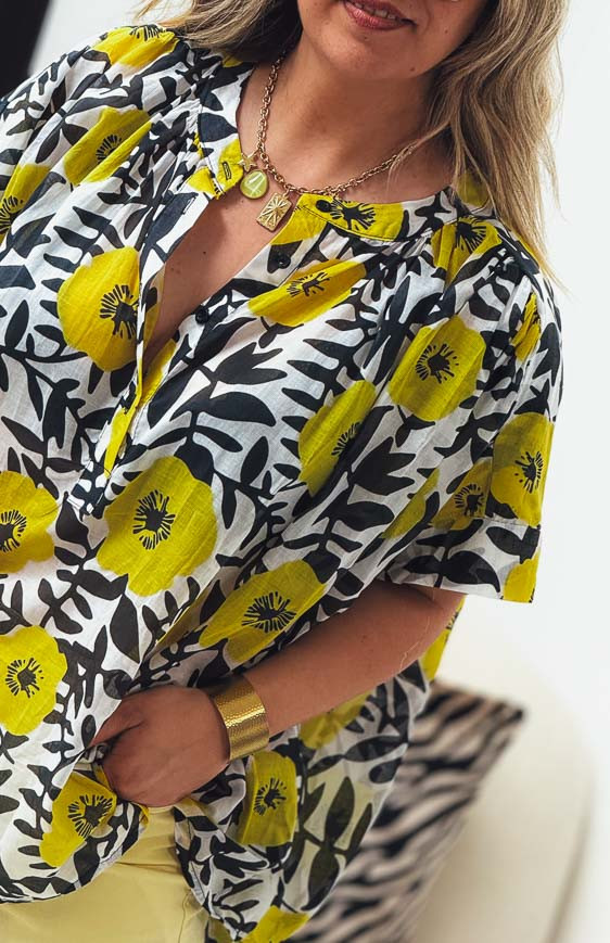 Blouse SUZANA manches courtes