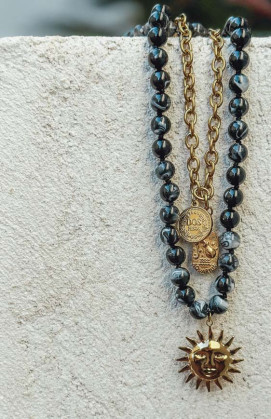 Black NIKOS necklace