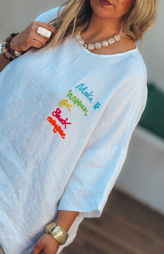 White JASPER short sleeved t-shirt