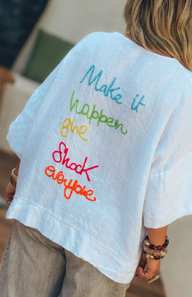 White JASPER short sleeved...