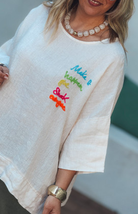 T-shirt JASPER manches courtes beige clair