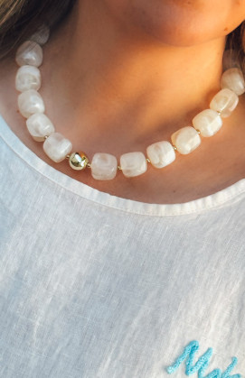 Collier MALAGA ivoire