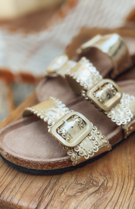 Mules SUNSET dorées