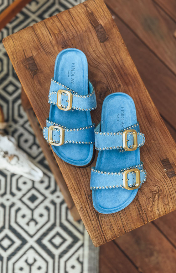 Mules SUNSET bleues