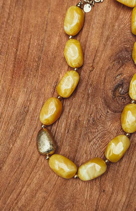 Yellow OSIKA necklace