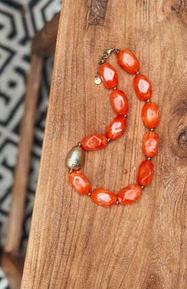 Orange OSIKA necklace