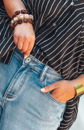 Jean CLYDE bleu vintage