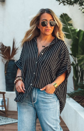 CLARISSA black Short-Sleeve Shirt