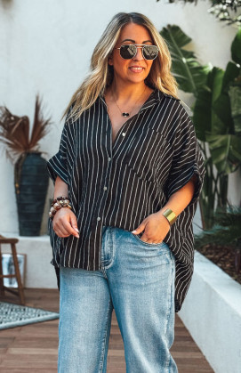 CLARISSA black Short-Sleeve...