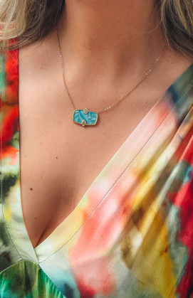 Collier LIBERTY vert nacré