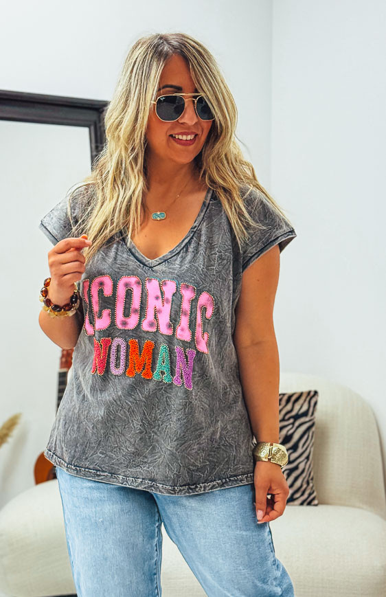 T-shirt START manches courtes anthracite vintage