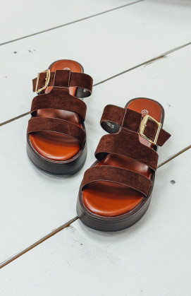 Chocolat LAORA mules