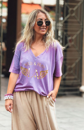 T-shirt BOHO manches...