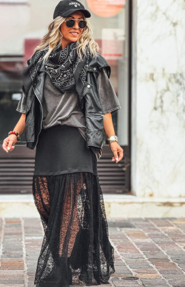 Jupe NETTY longue noire